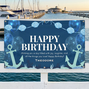 Ocean Adventure Birthday Anchor Banner