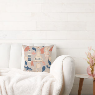 Ocean Adventure -Whales,Jellyfish & Lighthouse Cushion