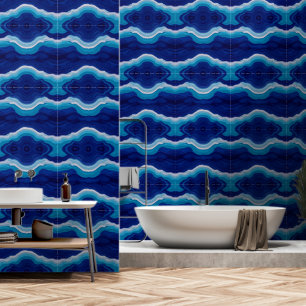 Ocean Agate: Mesmerising Marine Layers Wallpaper