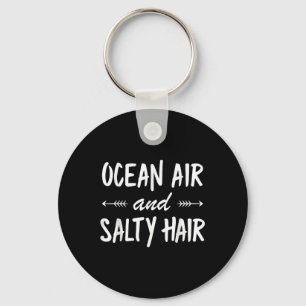 Ocean Air Salty Hair Summer Vacation Beach Tanks F Key Ring
