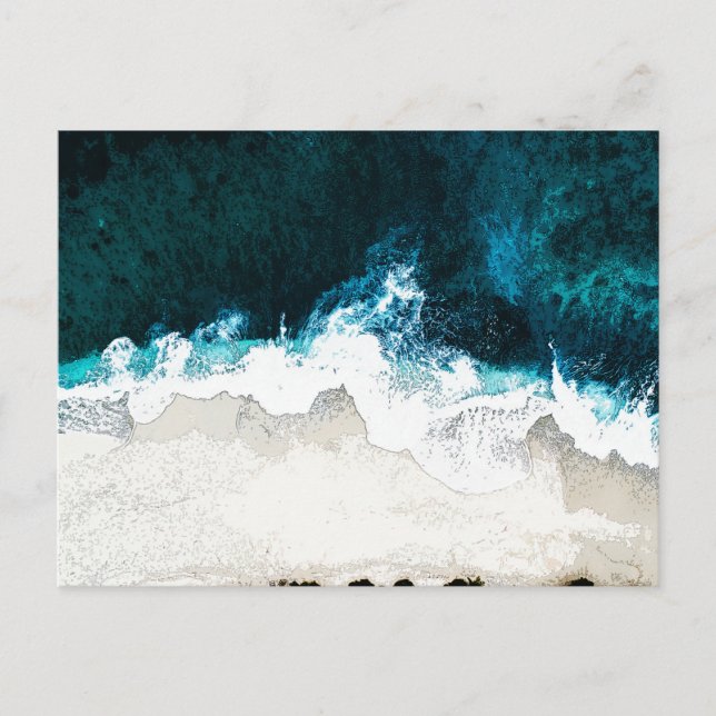 Ocean And Beach Postcard (Front)