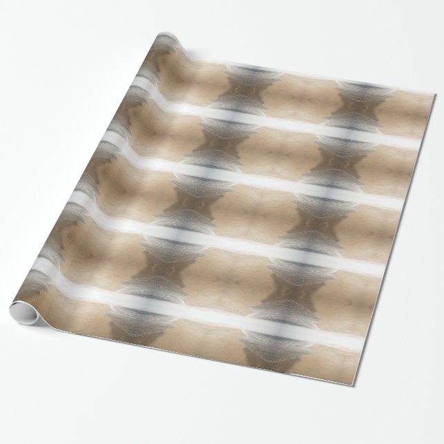 Ocean and Beach Wrapping Paper (Unrolled)