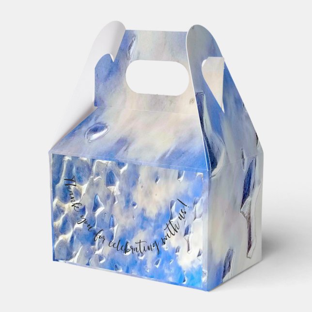 Ocean and sky blue reflections favour box (Front Side)