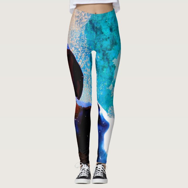 Ocean and Space Embrace Leggings (Front)