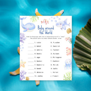 Ocean animal baby around the world game