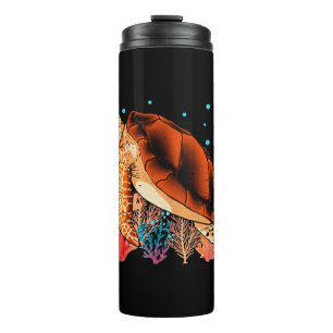 Ocean animal gift colourful turtle thermal tumbler