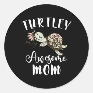 Ocean Animal Lover Mum Mothers Day Gift Idea Turtl Classic Round Sticker
