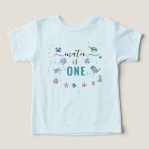 Ocean Animal One Custom Name 1st Birthday