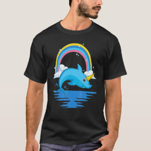 Ocean Animal Rainbow Sharkicorn Fantasy Unicorn S T-Shirt