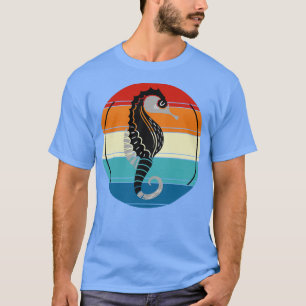 Ocean Animal Retro Seahorse T-Shirt