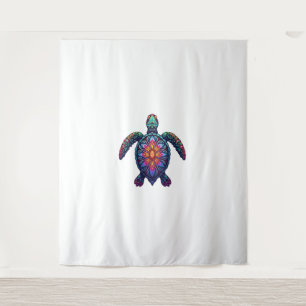 Ocean Animal Tie Dye Tribal Sea Animal Maori Turtl Tapestry