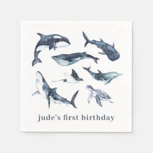 Ocean Animals Paper Plates Napkin
