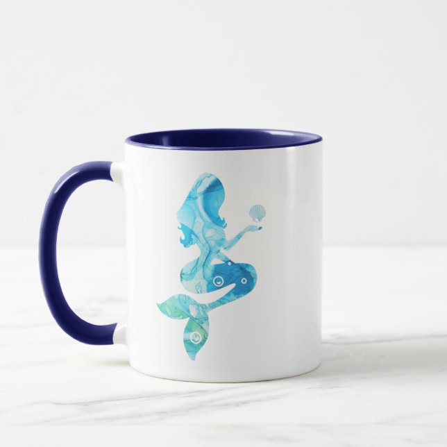 Ocean Art Mug - Mermaid 2 (Left)
