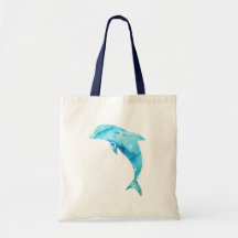 Ocean Art Tote - Dolphin