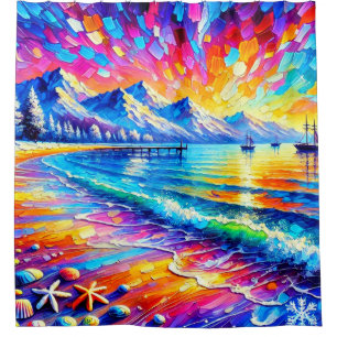 Ocean Artwork Shower Curtain