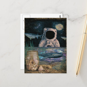 Ocean astronaut  postcard