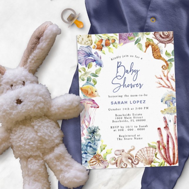 Ocean Baby Shower Invitation (Creator Uploaded)