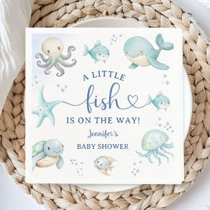 Ocean Baby Shower Under The Sea Boy Paper Napkin