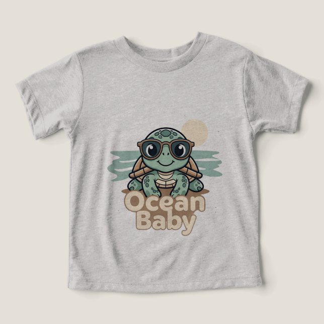 Ocean Baby Summer Bodysuit (Design Front)