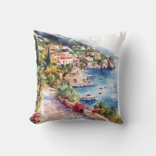 Ocean Bay Cliffs Travel Design Cushion
