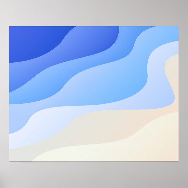 Ocean Beach Abstract Artwork | Poster (Front)