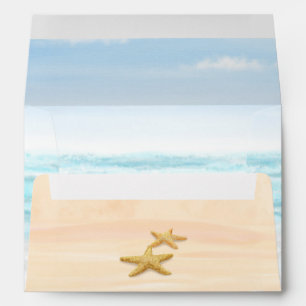 Ocean, Beach and Starfish Envelope