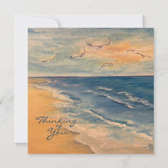 Ocean Beach Breeze Note Card (Front)