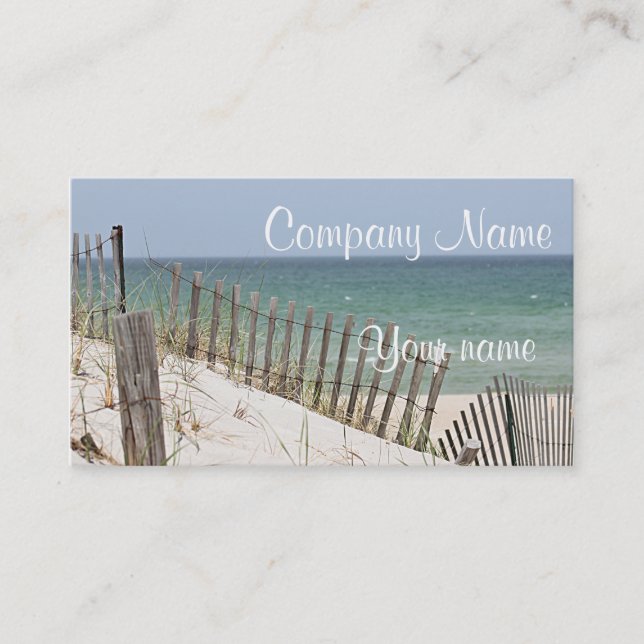 Ocean beach business card (Front)