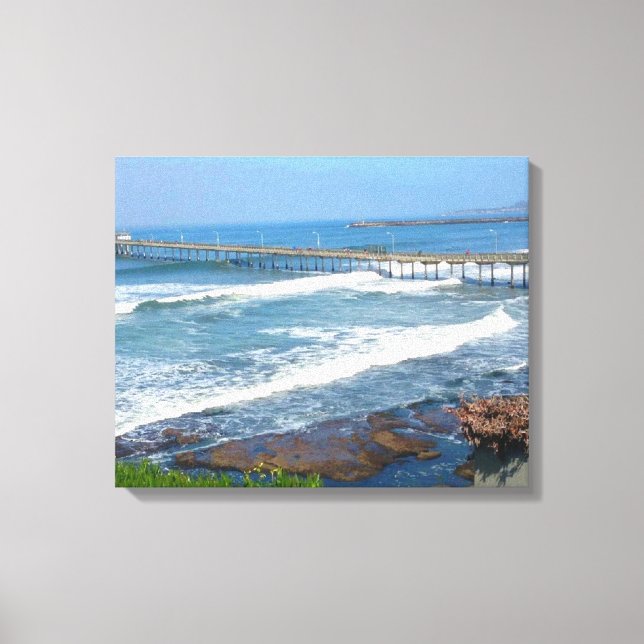 OCEAN BEACH, CALIFORNIA canvas Print (Front)