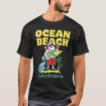 OCEAN BEACH CALIFORNIA Santa Christmas Surfing T-Shirt<br><div class="desc">OCEAN BEACH CALIFORNIA Santa Christmas Surfing</div>