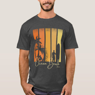 Ocean Beach California Surfing T-Shirt