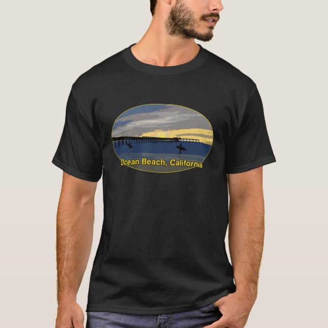 Ocean Beach, California T-Shirt (Front)