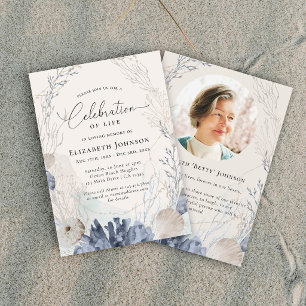 Ocean Beach Celebration of Life Memorial Invitation