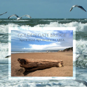Ocean Beach, Cliff House, Gateway NRA, CA Postcard
