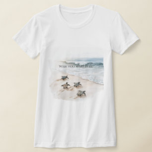Ocean Beach Coast Sea Turtles T-Shirt