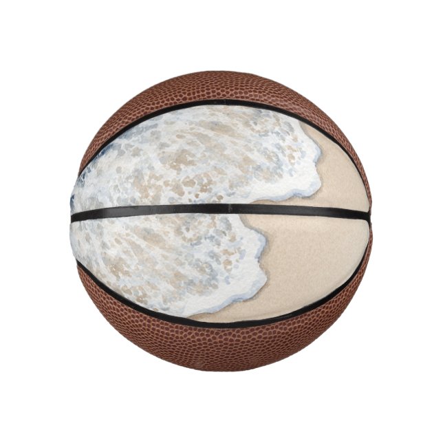 Ocean Beach Cream Sand  Mini Basketball (Front)