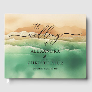 Ocean Beach Cute Signature Summer Sun Guest Book