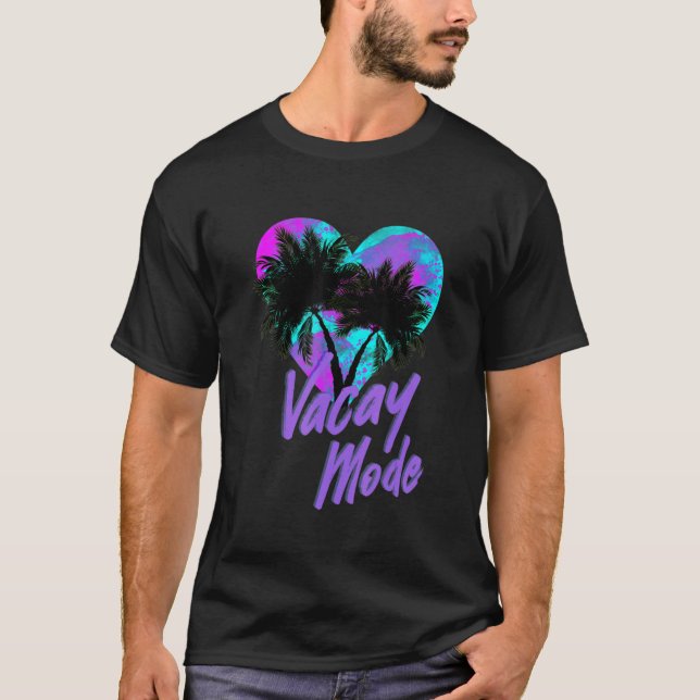 Ocean Beach Heart Love Graphic  Summertime Tees (Front)