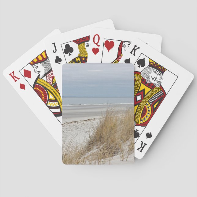 Ocean Beach on Cape Cod Playing Cards (Back)