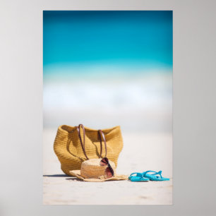 Ocean beach poster