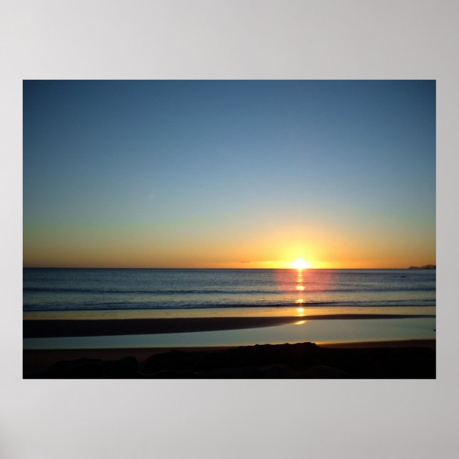 Ocean Beach Poster for home or office decor (Front)