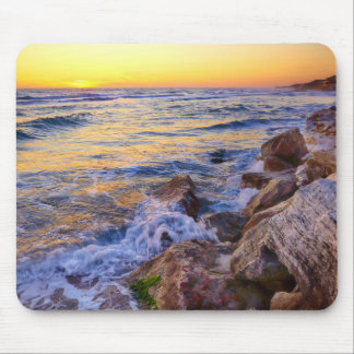 Ocean Beach Scene Mouse Pad
