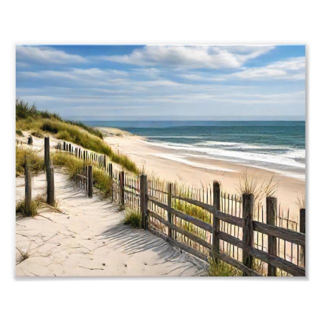 Ocean Beach Scene Photo Print (Front)