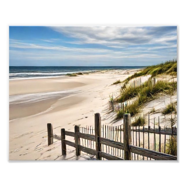 Ocean Beach Scene Photo Print (Front)