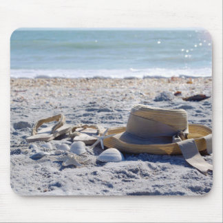 Ocean, beach, sea shells mouse pad