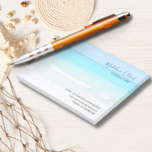 Ocean Beach Sea Travel Aqua Blue Stylish Post-it Notes