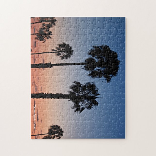 "Ocean Beach Sunset" Jigsaw Puzzle by DortImages (Vertical)