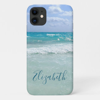 Ocean Beach Waves Add Your Name Case-Mate iPhone Case