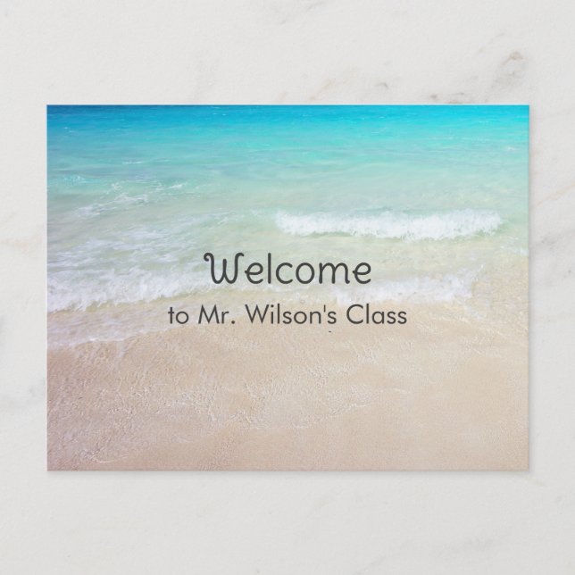 Ocean Beach Welcome Back to School Postcards (Front)