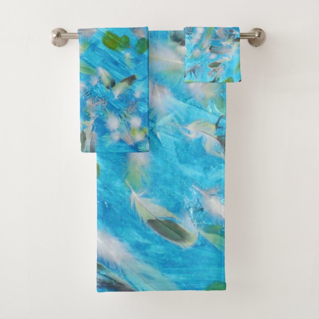 Ocean Birds  Bath Towel Set (Insitu)